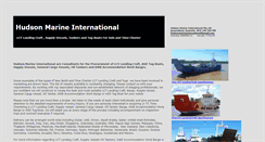 Desktop Screenshot of hudsonmarineinternational.com