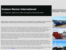 Tablet Screenshot of hudsonmarineinternational.com